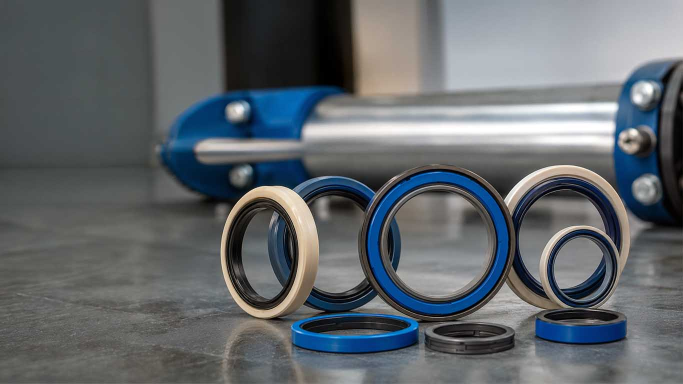 Pneumatic rod seals